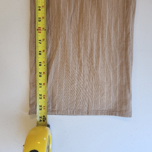 San Souci Wide Leg Crop Cropped High Waisted Rise Trousers Pants Linen Cotton - Picture 4 of 8